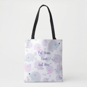 Tote Bag Hérisson personnalisé Fourre-tout