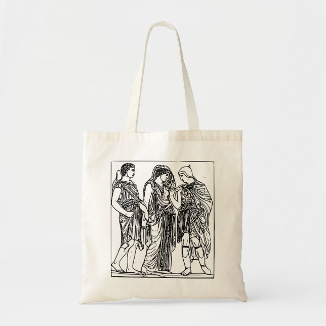 Tote Bag Hermes, Orphée et Eurydice (Devant)