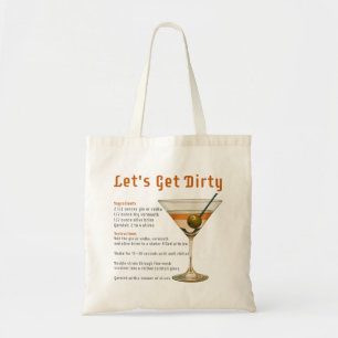 Tote Bag Heure de cocktail Obtenons une recette de martini
