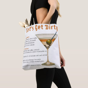 Tote Bag Heure de cocktail Obtenons une recette de martini