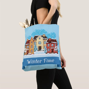 Tote Bag Heure d'hiver neige