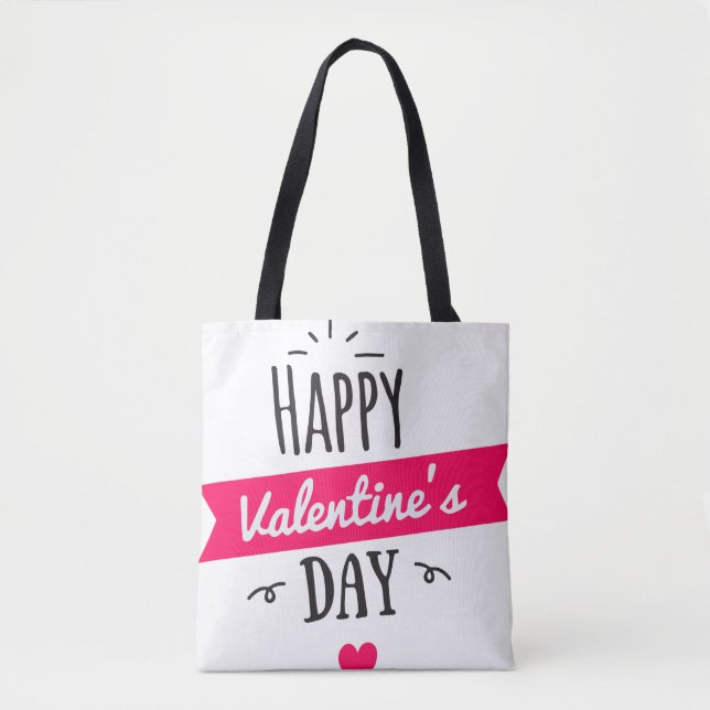 Tote Bag Heureuse Sainte-Valentin (Devant)