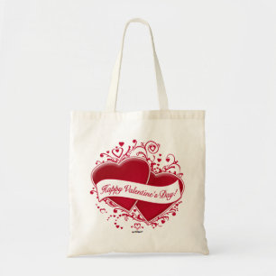 Tote Bag   Heureuse Sainte-Valentin !Coeurs rouges