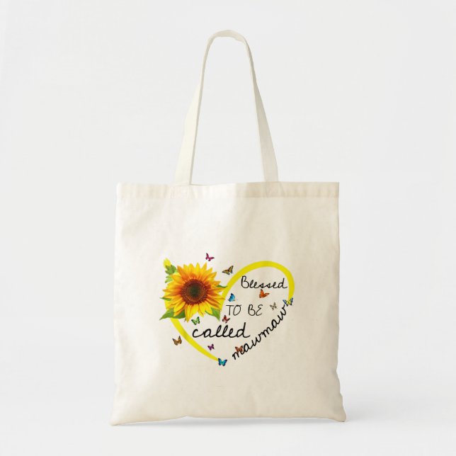 Tote Bag Heureux D'Être Appelé Mawmaw Sunflower Dons (Devant)