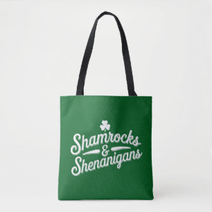 Tote Bag Heureux Jour de la Saint Patrick Lucky Shamrock&Sh