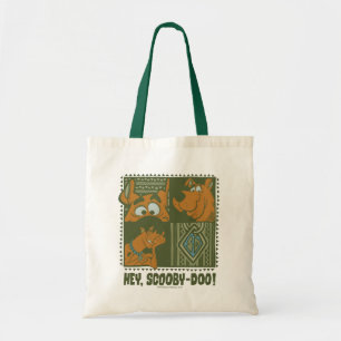 Tote Bag Hey Scooby-Doo Carré tribal Graphic