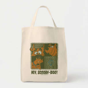 Tote Bag Hey Scooby-Doo Carré tribal Graphic