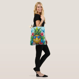 Tote Bag Hibiscus à papillon d'ananas