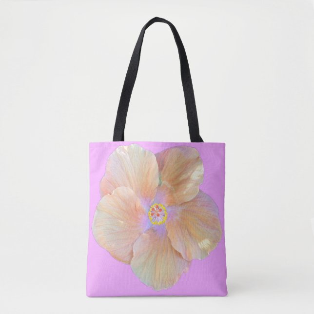Tote Bag Hibiscus fleur tropicale (Devant)