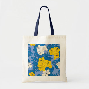 Tote Bag Hibiscus fleurs et feuilles