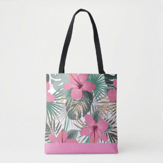 Tote Bag Hibiscus rose tropical