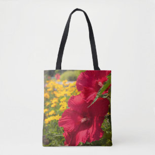 Tote Bag Hibiscus rouge