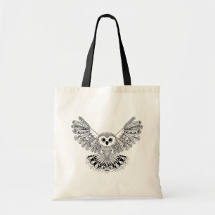 Tote Bag Hibou noir de style