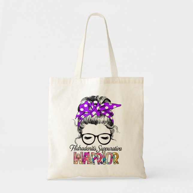 Tote Bag Hidradénite Suppurativa Mois de sensibilisation Ru (Devant)