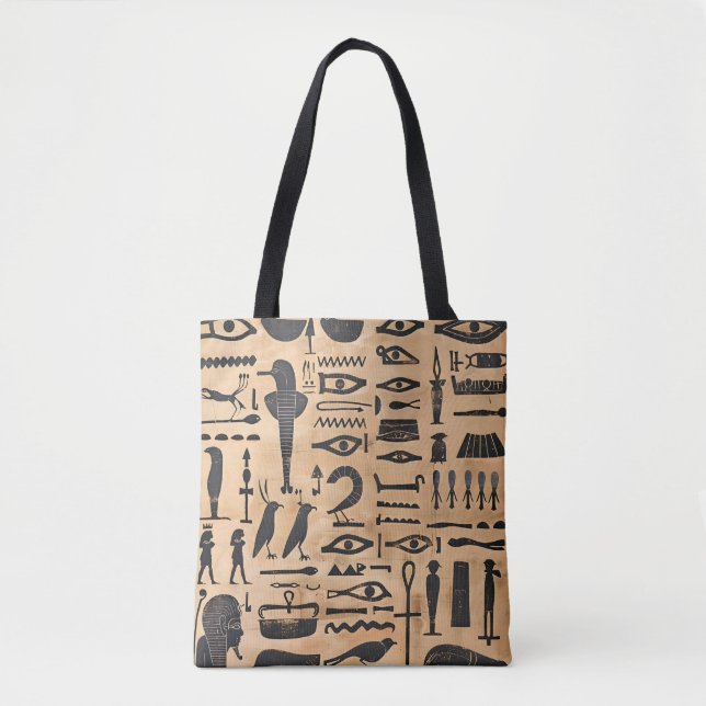 Tote Bag Hiéroglyphes égyptiens (Devant)