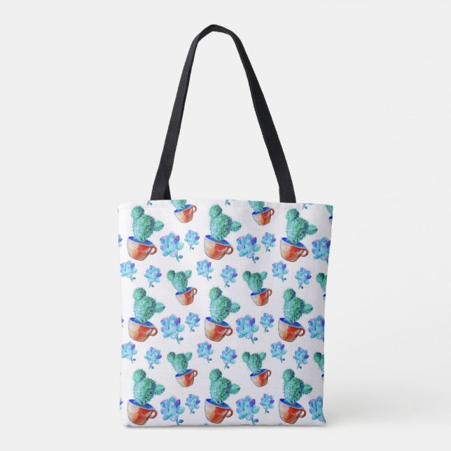 Tote Bag Hip Arizona Desert Cactus Spring Floral Design (Dos)