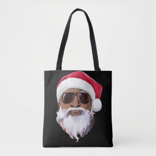 Tote Bag Hip hop noir Santa Claus nouveauté Africain Améric