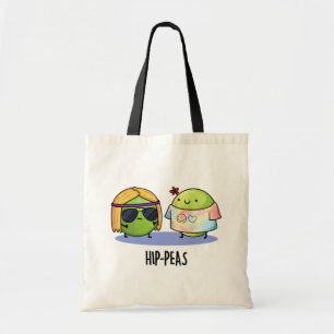 Tote Bag Hip-Peas drôle Hippie Peas Pun