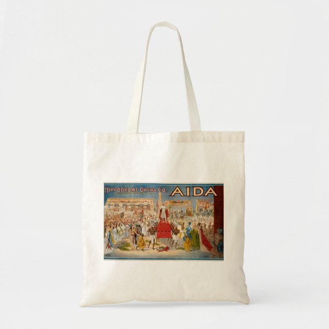 Tote Bag Hippodrome 1908 de Giuseppe Verdi Aida (Devant)