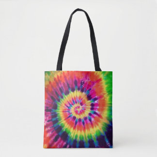 Tote Bag Hippy Peace Retro 60s Tie Dye