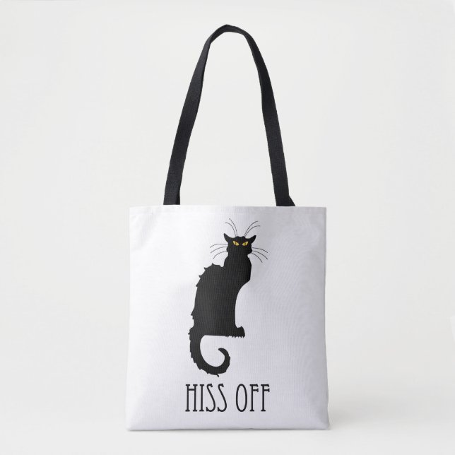 Tote Bag Hiss Off Cat Funny (Devant)