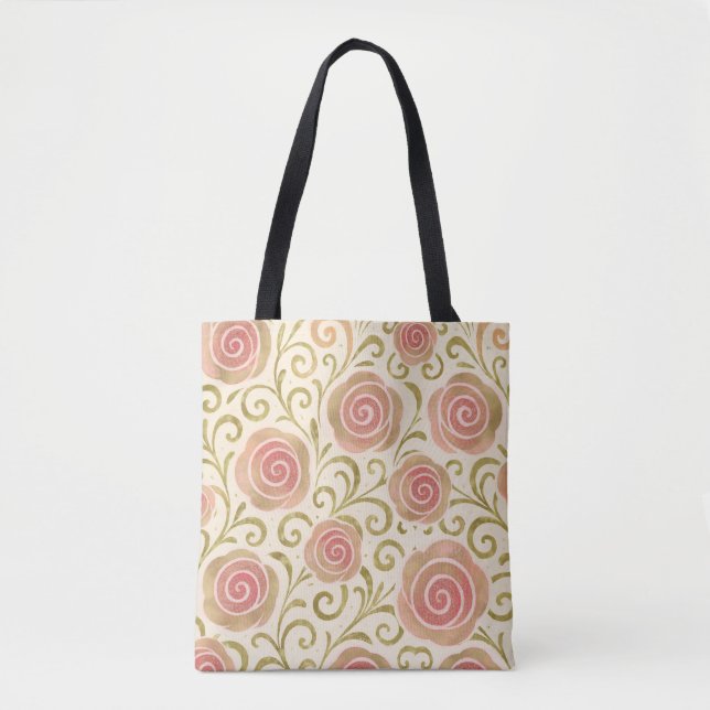 Tote Bag Histoire de la fée rose et or Livre d'histoire Pri (Devant)