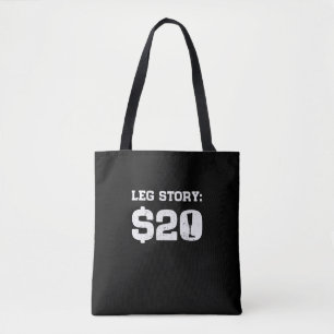 Tote Bag Histoire de la jambe 20 $ Amputé Prosthétique Hand