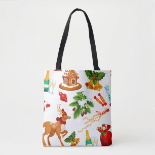 Tote Bag Histoire du jouet Joyeux Motif de Noël