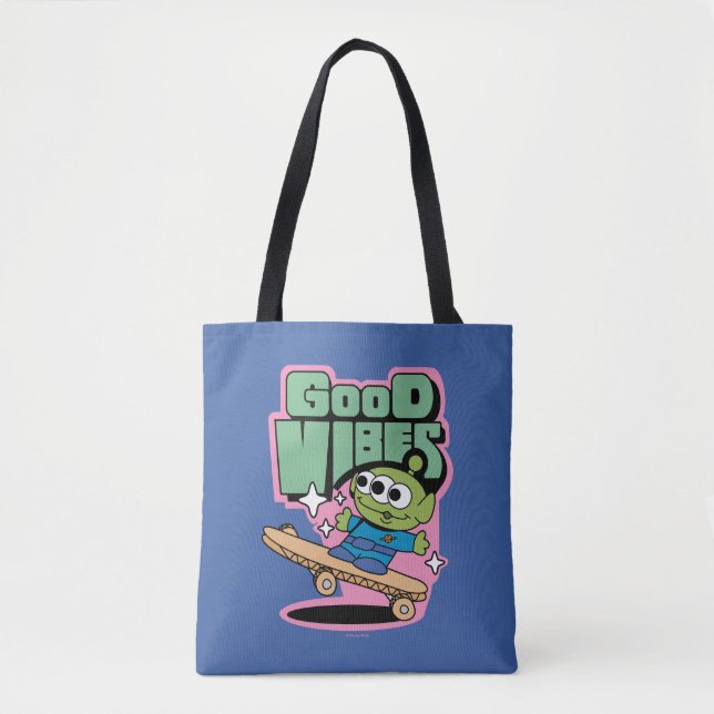 Tote Bag Histoire du jouet | Little Green Men Good Vibes (Devant)