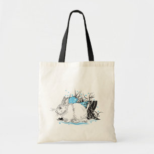 Tote Bag Hiver blanc lièvre