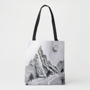 Tote Bag Hiver monochrome