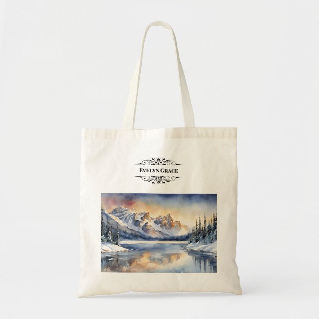 Tote Bag Hiver paisible Parc national Banff Fourre-tout (Devant)