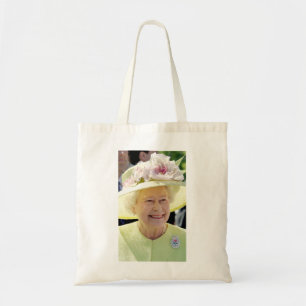 Tote Bag HM Queen Elizabeth II dans Turquoise Casquette Pro