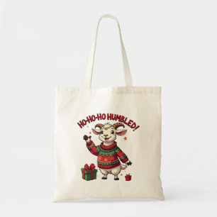 Tote Bag Ho Ho Ho Santa Hat Noël Père Noël Chèvre