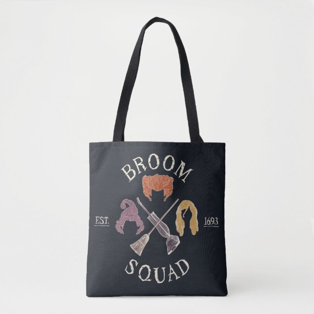 Tote Bag Hocus Pocus Broom Squad Est. 1693 (Devant)