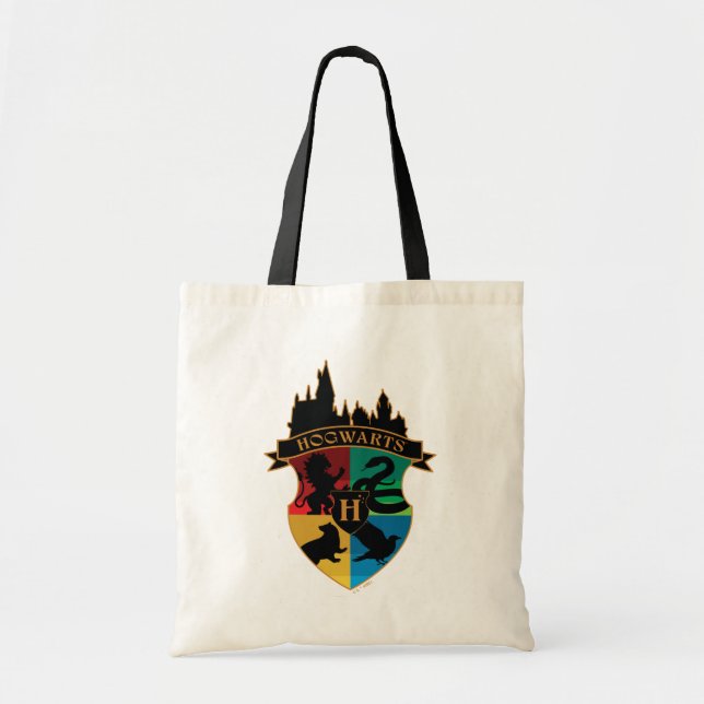 Tote Bag HoGWARTS™ Castle Crest House Insigne de fierté (Devant)