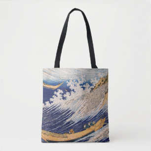 Tote Bag Hokusai Ocean Waves Sea Boats