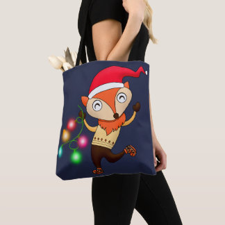 Tote Bag Holiday Fox
