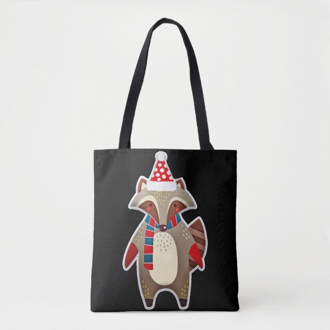 Tote Bag Holiday Raccoon (Devant)
