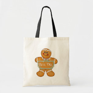 Tote Bag Homme en pain d'épices - Bite Me