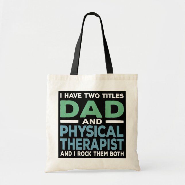 Tote Bag Homme Papa Et Phytothérapeute Physique Thérapie (Devant)