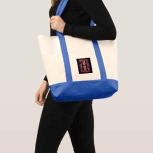 Tote Bag Hommes de la lettre H effrayante