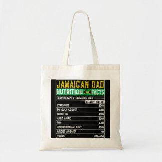 Tote Bag Hommes Jamaïcain Papa Cadeaux Papa Héros Nutrition