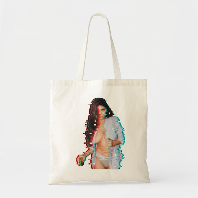 Tote Bag Hommes Présents Spéciaux Femmes Mia Khalifa Glitch (Devant)