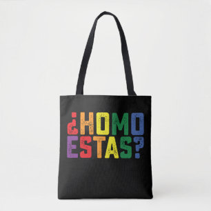 Tote Bag Homo Estas espagnol mexicain drôle Gay pride LGBTQ