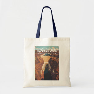 Tote Bag Hoover Dam Travel Art Vintage