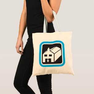 Tote Bag Hôpital Barn Icon minimaliste établissement de soi