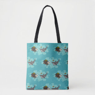 Tote Bag Horatio le hérisson trouvant des amis