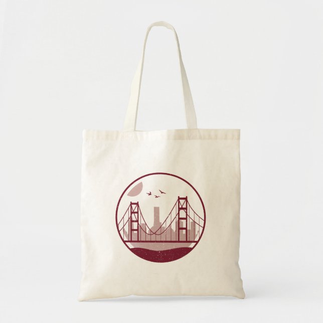 Tote Bag Horizon de golden gate bridge (Devant)