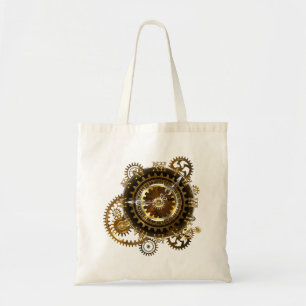 Tote Bag Horloge Steampunk avec des engrenages anciens